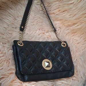 Kate Spade Black Quilted Chain Shoulder Bag